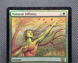 MTG FOIL Natural Affinity- DAMAGED -8th Edition Magic the Gathering Card # 269 - Image 3