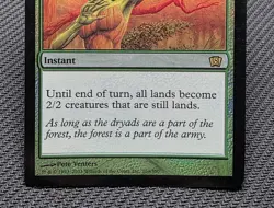 MTG FOIL Natural Affinity- DAMAGED -8th Edition Magic the Gathering Card # 269 - Image 4