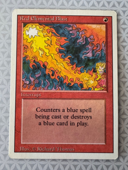 Magic the Gathering MTG Red Elemental Blast Revised Edition LP - Image 1