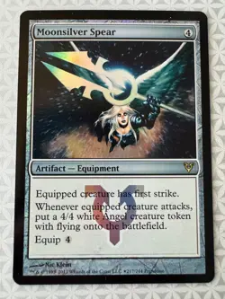 FOIL MOONSILVER SPEAR - Avacyn - MTG - Magic the Gathering LP - Image 1