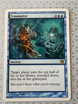 Magic The Gathering 9th Edition Traumatize #109/350 MTG Rare LP - Image 1