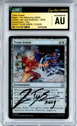 CGC Authentic Signed Zach Tyler Eisen Team Avatar Avatar: The Last Airbender - Image 1