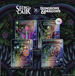MTG Magic The Gathering Black Lights & Dark Dungeons Secret Lair Foil Presale - Image 1