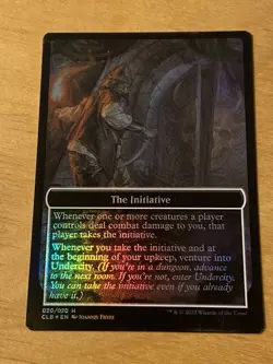 MTG The Initiative / Undercity Token FOIL Commander Legends: Baldur's Gate - Image 2