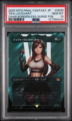 PSA 10 Magic the Gathering MTG Tifa Lockhart Surge Foil 536 Final Fantasy JPN - Image 1