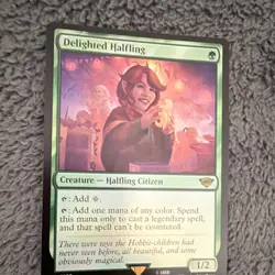 Magic: The Gathering Delighted Halfling Creature UBLOTR Green R Regular - Image 1