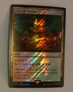 Fire-Lit Thicket Surge FOIL NM FINAL FANTASY VII FFVII Magic the Gathering MTG - Image 1
