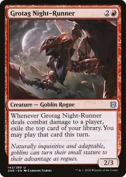 MTG Grotag Night-Runner - Zendikar Rising (ZNR) NM #143 - Image 1