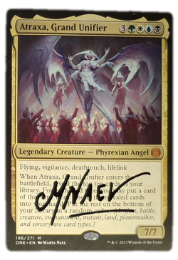 Atraxa, Grand Unifier x1 Signed Marta Nael Phyrexia: All Will Be One Signed/Auto - Image 1