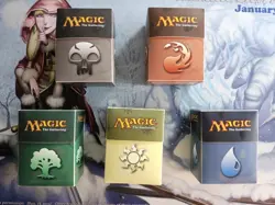 Ultra Pro Deck Box - Lot of 5 - Magic The Gathering Mana Symbols - Image 1