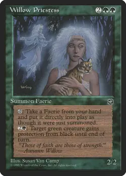 Willow Priestess 1x MTG Homelands Rare Vintage Reserve List NM green - Image 1