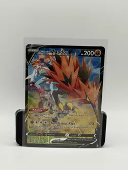 Pokemon Galarian Zapdos V TG19/TG30 SWSH Astral Radiance Trainer Gallery Holo NM - Image 1
