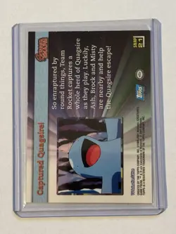 Topps Pokemon Johto League Champions Foil Screen Snaps! Captured Quagsire Snap21 - Image 3