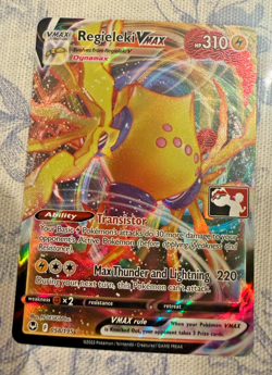 Pokemon TCG Regieleki VMAX 058/195 Prize Pack Series Cards Holo - Image 1