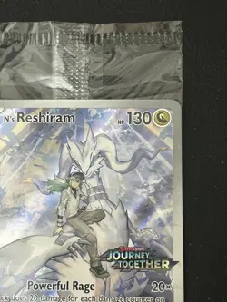 Pokemon TCG Journey Together Stamped Promo N'S RESHIRAM #167/159 - SEALED - Image 3