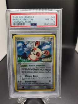 Pokemon EX Legend Maker 2006 Spinda Reverse Foil 26/92 PSA 8 - Image 1