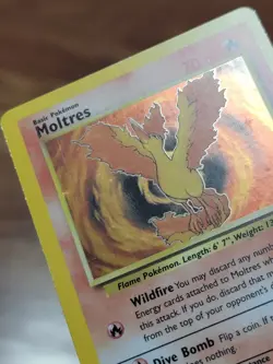 Moltres Holo - Fossil Set 12/62 - 1999 Pokemon Card LP WOtC - Image 2
