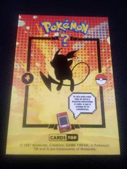 Pokemon 2024 Card Tops Pokedex Database Set Raichu 026 Peru US Seller - Image 2