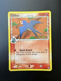 Pokemon TCG- Taillow- 66/101- Reverse Holo Stamped- EX Dragon Frontiers- MP - Image 1