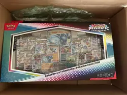 2x Pokemon TCG Prismatic Evolutions Lucario EX & Tyranitar EX Premium Collection - Image 1