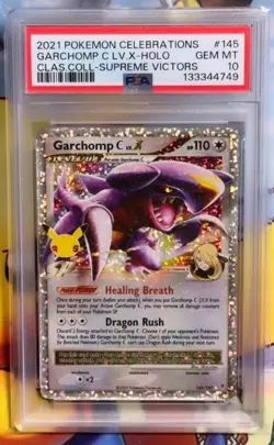 Pokemon PSA 10 Garchomp C LV.X Holo From Celebrations Classic Collection - 145 - Image 1