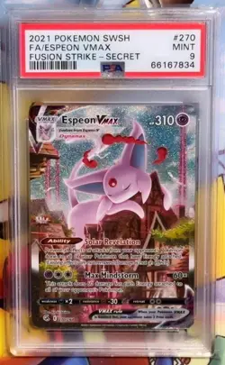 Pokemon PSA 9 Espeon VMAX Alternate Art From Fusion Strike - 270/264 - Image 1