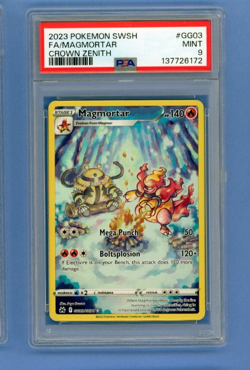 2023 Pokemon SWSH Crown Zenith Magmortar Galarian Gallery #GG03/GG70 PSA 9 - Image 1