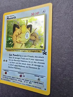Pokemon TCG WOTC Meowth Black Star Promos Holo. 10 - Image 3