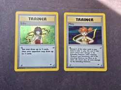 Pokemon TCG Gym Heroes Trainer Erika/Misty Holo Rare 16,18/132 - Image 1