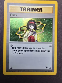 Pokemon TCG Gym Heroes Trainer Erika/Misty Holo Rare 16,18/132 - Image 2