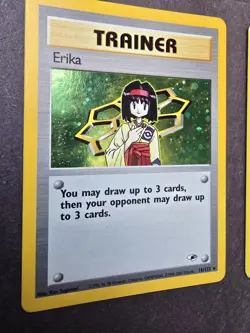 Pokemon TCG Gym Heroes Trainer Erika/Misty Holo Rare 16,18/132 - Image 4