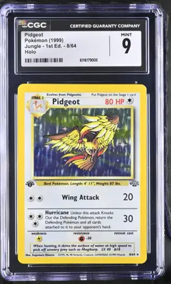 Pokemon Pidgeot Jungle 1st Edition Holo Rare #8 Mint WOTC Vintage - Image 1