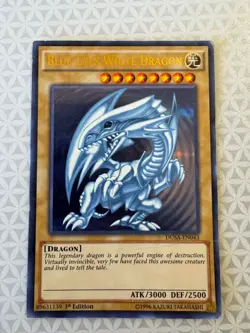 Yugioh Blue-Eyes White Dragon DUSA-EN043 1st Edition Ultra Rare HP - Image 1