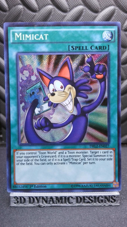 | Yugioh Mimicat DRL2-EN027 1st Edition Secret Rare Dragons Of Legend 2 NM 🔥 | - Image 1