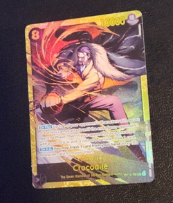 Crocodile OP14-120 Secret Alternate Art The Azure Sea's Seven Sec One Piece NM - Image 3