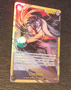 Crocodile OP14-120 Secret Alternate Art The Azure Sea's Seven Sec One Piece NM - Image 4