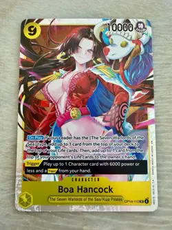 BOA HANCOCK ONE PIECE AZURE SEA'S SEVEN SUPER RARE FOIL OP14-112 SR MINT - Image 1