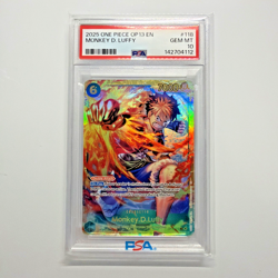 One Piece Op13-118 Carrying on his will Monkey.D.Luffy secret PSA 10 Gem Mint - Image 1