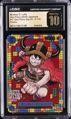 2025 ONE PIECE JPN PC: ONE PIECE DAY '25 PROMO MONKEY D. LUFFY CGC 10 PRISTINE - Image 1