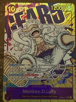 One Piece TCG OP05-119 Monkey D. Luffy Gear 5 Parallel Alternate Art - Image 1
