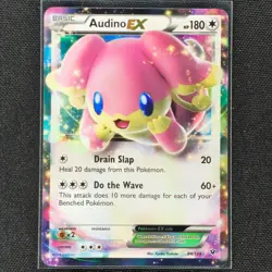 Audino EX - 84/124 - Ultra Rare - Fates Collide - Pokemon Card - LP - Image 1