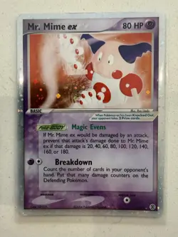 Pokemon TCG FireRed LeafGreen Mr. Mime EX Rare Holo Card 111/112 - Image 1