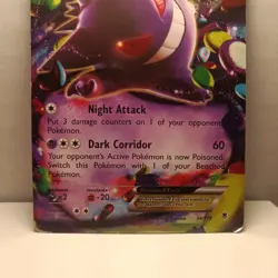 Pokemon Gengar EX 34/119 XY - Phantom Forces Holo Card DAMAGED - Image 3