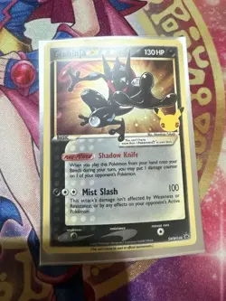 Pokemon TCG Greninja Gold Star SWSH144 Celebrations Holo Card LP - Image 1