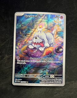 Greavard 214/198 Scarlet & Violet Base Set Pokemon Card NM Pack Fresh - Image 1