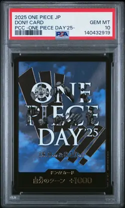 2025 ONE PIECE JPN PREMIUM CARD COLL -ONE PIECE DAY'25- DON!! CARD PSA 10 - Image 1