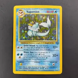 Pokemon TCG Vaporeon Jungle Set Holo Card 12/64 - Image 1