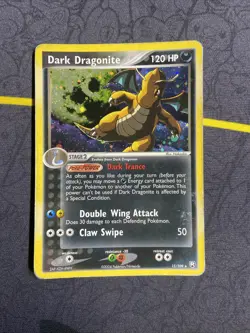 Pokemon Dark Dragonite Holo Rare TCG Card 15/109 HP HEAVY PLAY - Image 1