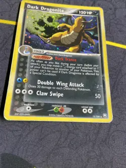 Pokemon Dark Dragonite Holo Rare TCG Card 15/109 HP HEAVY PLAY - Image 4