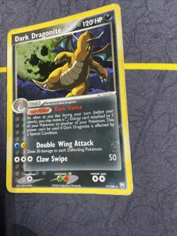 Pokemon Dark Dragonite Holo Rare TCG Card 15/109 HP HEAVY PLAY - Image 5